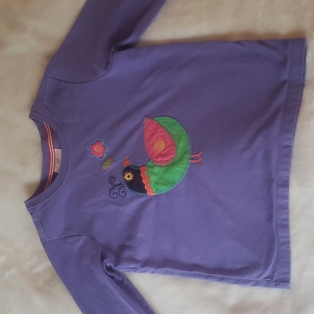 💜HANNA ANDERRSEN GIRL'S PURPLE LONG SLEEVED TOP SZ.120💜